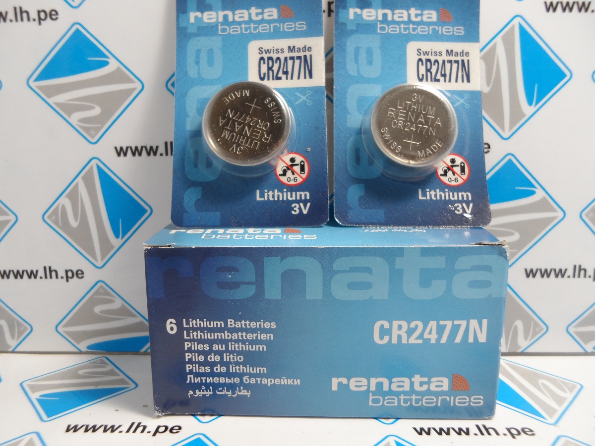 CR2477N   Battery; CR Lithium-Coin; 3 V; 1000